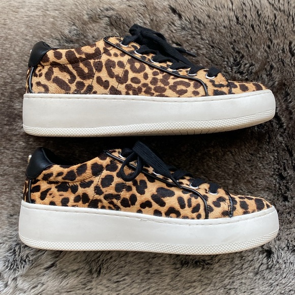 Steve Madden Bertie Platform Sneaker in Leopard Print Cowhide. Size 7M. EUC. - Picture 11 of 14